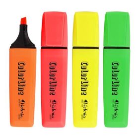   Szövegkiemelő készlet, 1-5 mm, VICTORIA OFFICE, ColorLine, 4 különböző szín (TVI322V)