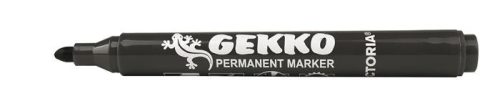Alkoholos marker, 1-3 mm, kúpos, VICTORIA OFFICE, Gekko, fekete (TVI4604FK)
