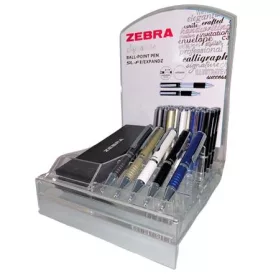   Golyóstoll display, 0,24 mm, teleszkópos, ZEBRA SL-F1, kék (TZ01943)