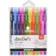 Zseléstoll készlet, 0,33 mm, kupakos, ZEBRA Doodler'z Neon & Fashion, 10 vegyes szín (TZ02618)