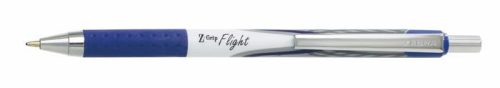 Golyóstoll, 0,34 mm, nyomógombos, ZEBRA Z-Grip Flight, kék (TZ13302)