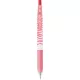 Zseléstoll, 0,33 mm, nyomógombos, csíkos test, ZEBRA Sarasa Clip Pastel, pasztellpiros (TZ13985)