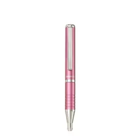   Golyóstoll, 0,24 mm, teleszkópos, metálpink tolltest, ZEBRA SL-F1, kék (TZ23467)