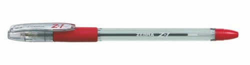 Golyóstoll, 0,24 mm, kupakos, ZEBRA Z-1, piros (TZ24163)