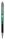 Golyóstoll, 0,24 mm, nyomógombos, zöld tolltest, ZEBRA F-301 A, kék (TZ26344)