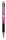 Golyóstoll, 0,24 mm, nyomógombos, rózsaszín tolltest, ZEBRA F-301 A, kék (TZ26347)