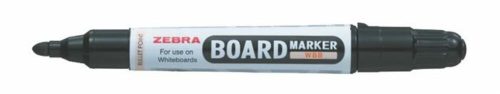 Táblamarker, 2,6 mm, kúpos, ZEBRA Board Marker, fekete (TZ36391)