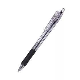   Golyóstoll, 0,21 mm, nyomógombos, ZEBRA Tapli Clip ECO, fekete (TZ38331)
