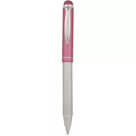   Golyóstoll, 0,24 mm, teleszkópos, rozsdamentes acél, pink tolltest, ZEBRA Telescopic Metal Stylus, kék (TZ46617)