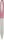 Golyóstoll, 0,24 mm, teleszkópos, rozsdamentes acél, pink tolltest, ZEBRA Telescopic Metal Stylus, kék (TZ46617)