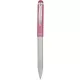 Golyóstoll, 0,24 mm, teleszkópos, rozsdamentes acél, pink tolltest, ZEBRA Telescopic Metal Stylus, kék (TZ46617)
