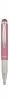 Golyóstoll, 0,24 mm, teleszkópos, rozsdamentes acél, pink tolltest, ZEBRA Telescopic Metal Stylus, kék (TZ46617)