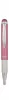 Golyóstoll, 0,24 mm, teleszkópos, rozsdamentes acél, pink tolltest, ZEBRA Telescopic Metal Stylus, kék (TZ46617)