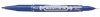 Alkoholos marker, 0,5/1,0 mm, kétvégű, ZEBRA Mckie Extra Fine, kék (TZ50352)
