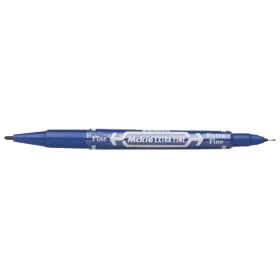  Alkoholos marker, 0,5/1,0 mm, kétvégű, ZEBRA Mckie Extra Fine, kék (TZ50352)