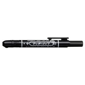  Alkoholos marker, 1,3 mm, nyomógombos, ZEBRA Mckie Retractable, fekete (TZ51061)