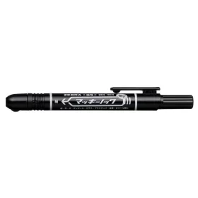   Alkoholos marker, 1,3 mm, nyomógombos, ZEBRA Mckie Retractable, fekete (TZ51061)