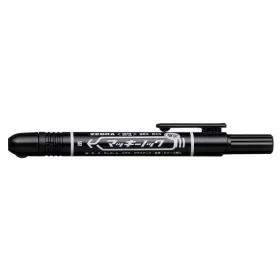   Alkoholos marker, 1,3 mm, nyomógombos, ZEBRA Mckie Retractable, fekete (TZ51061)