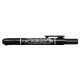 Alkoholos marker, 1,3 mm, nyomógombos, ZEBRA Mckie Retractable, fekete (TZ51061)