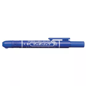   Alkoholos marker, 1,3 mm, nyomógombos, ZEBRA Mckie Retractable, kék (TZ51062JP)