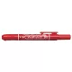 Alkoholos marker, 1,3 mm, nyomógombos, ZEBRA Mckie Retractable, piros (TZ51063)
