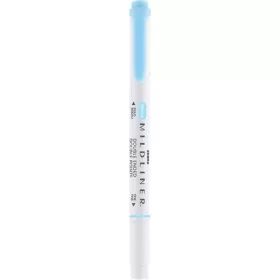   Szövegkiemelő, 1,0/3,5 mm, kétvégű, ZEBRA Mildliner Fluorescent, kék (TZ78120)