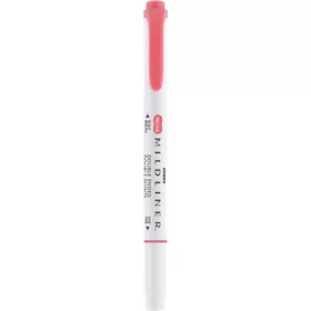   Szövegkiemelő, 1,0/3,5 mm, kétvégű ZEBRA Mildliner Cool & Refined piros (TZ78130)