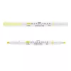 Szövegkiemelő, 1,0/3,5 mm, kétvégű, ZEBRA Mildliner Fluorescent, sárga (TZ78150)
