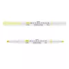 Szövegkiemelő, 1,0/3,5 mm, kétvégű, ZEBRA Mildliner Fluorescent, sárga (TZ78150)