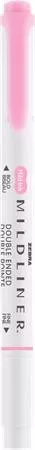 Szövegkiemelő, 1,0/3,5 mm, kétvégű, ZEBRA Mildliner Fluorescent, rózsaszín (TZ78170)