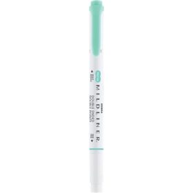   Szövegkiemelő, 1,0/3,5 mm, kétvégű, ZEBRA Mildliner Fluorescent, türkiz (TZ78220)