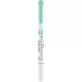   Szövegkiemelő, 1,0/3,5 mm, kétvégű, ZEBRA Mildliner Fluorescent, türkiz (TZ78220)