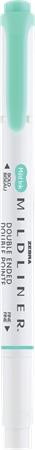 Szövegkiemelő, 1,0/3,5 mm, kétvégű, ZEBRA Mildliner Fluorescent, türkiz (TZ78220)