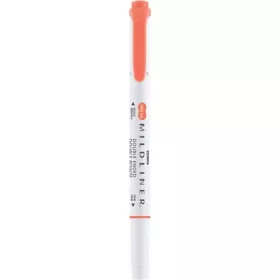   Szövegkiemelő, 1,0/3,5 mm, kétvégű, ZEBRA Mildliner Warm, cinóber (TZ78230)