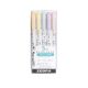 Szövegkiemelő készlet, 1,4/4 mm, kétvégű, ZEBRA Mildliner Highlighter Gentle, 5 különböző szín (TZ78705)