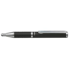   Golyóstoll, 0,24 mm, teleszkópos, metálfekete tolltest, ZEBRA SL-F1, kék (TZ82401)
