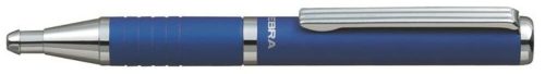 Golyóstoll, 0,24 mm, teleszkópos, metálkék tolltest, ZEBRA SL-F1, kék (TZ82402)