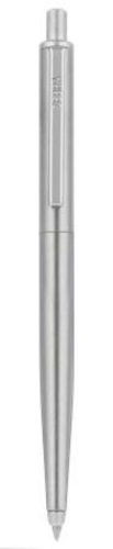 Golyóstoll, 0,24 mm, nyomógombos, ezüst színű klip, ezüst tolltest, ZEBRA 901, kék (TZ83757)
