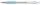 Golyóstoll, 0,24 mm, nyomógombos, rozsdamentes acél, pasztellkék tolltest, ZEBRA F-301, kék (TZ90702)