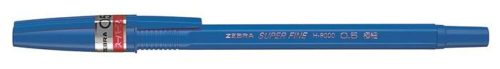 Golyóstoll, 0,21 mm, kupakos, ZEBRA H-8000 kék (TZE20662)