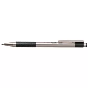  Golyóstoll, 0,24 mm, nyomógombos, rozsdamentes acél, zöld tolltest, ZEBRA F-301, kék (TZEF301Z)