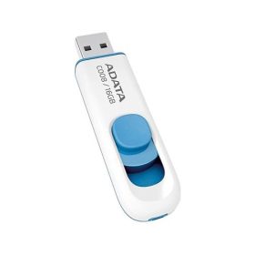 Pendrive, 16GB, USB 2.0, ADATA C008, fehér (UA16GC8W)