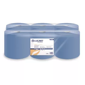   Kéztörlő, tekercses, 1 rétegű, LUCART, Easy Blue, kék (UBC21)