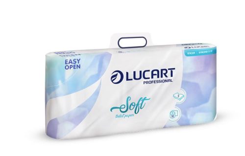 Toalettpapír, 2 rétegű, kistekercses, 10 tekercs, LUCART Soft, fehér (UBC38)