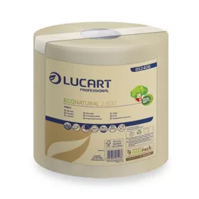   Kéztörlő, tekercses, 2 rétegű, LUCART, EcoNatural 2.500, havanna barna (UBC54)