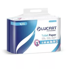   Toalettpapír, 3 rétegű, kistekercses, 24 tekercs, LUCART Cash and Carry Strong 3.24, fehér (UBC61)