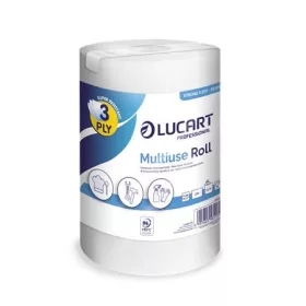   Törlőkendő, tekercses, univerzális, belső adagolású, 3 rétegű, LUCART Multiuse Strong 3.250 (UBC62)