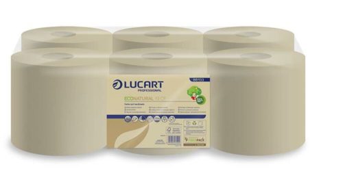 Kéztörlő, tekercses, 2 rétegű, LUCART EcoNatural 19 CF, havanna barna (UBC72)