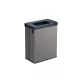 Szelektív hulladékgyűjtő, fedél nélküli, 54 liter, CURVER Verto Recycle, szürke/fekete (UCVER54F)