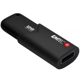   Pendrive, 128GB, USB 3.2, titkosított, EMTEC B120 Click Secure (UE128GS)